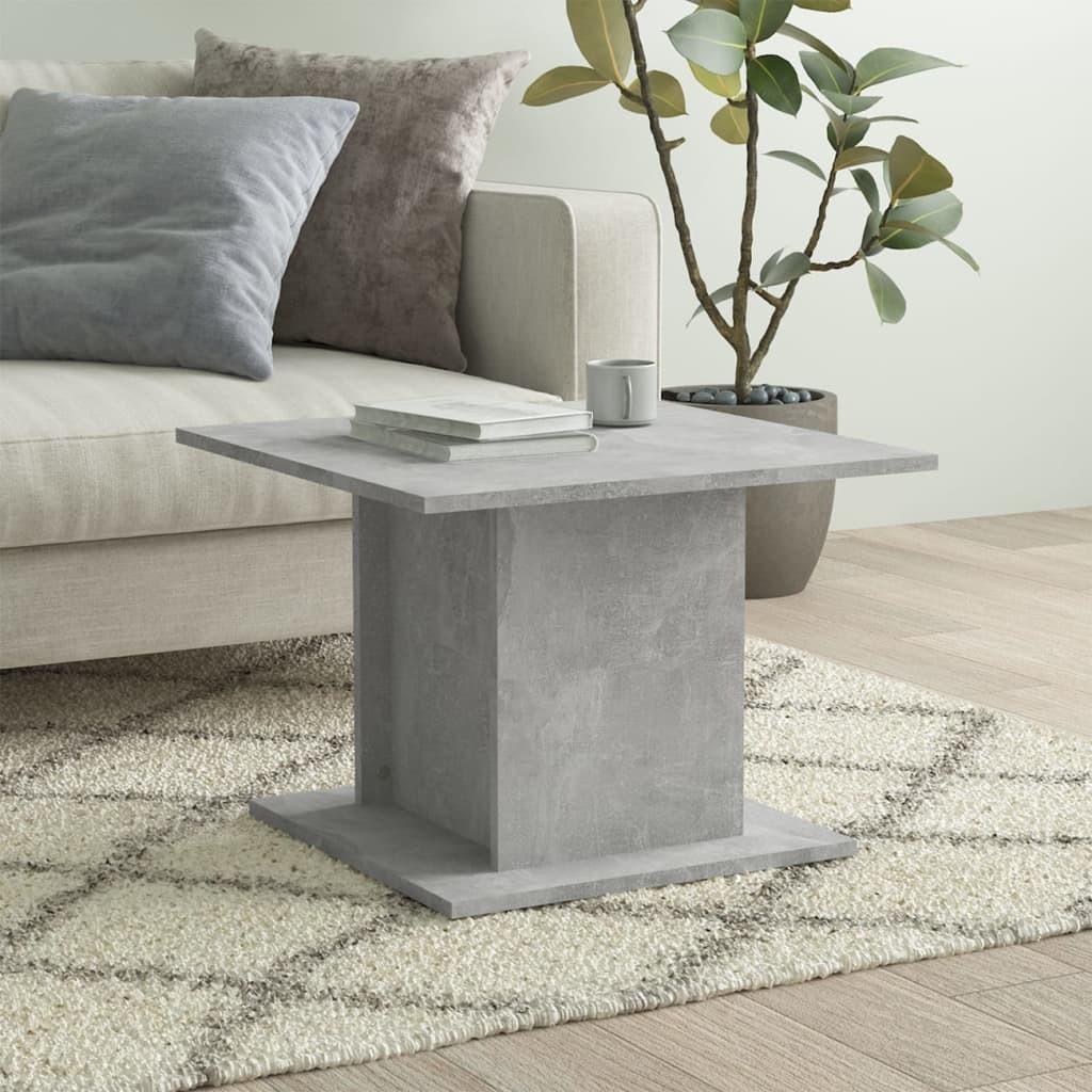Sofabord 55,5x55,5x40 cm konstrueret træ betongrå