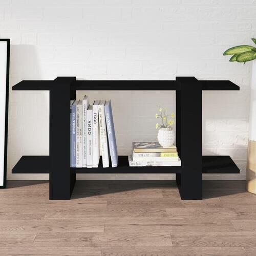 Bogskab 100x30x51 cm konstrueret træ sort