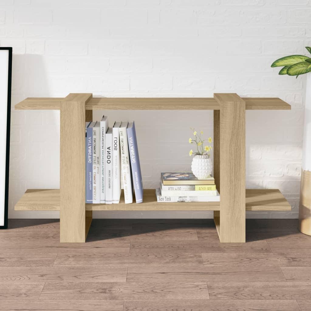 Bogreol 100x30x51 cm konstrueret træ sonoma-eg