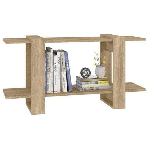 Bogreol 100x30x51 cm konstrueret træ sonoma-eg