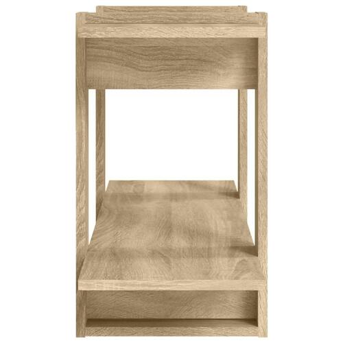 Bogreol 100x30x51 cm konstrueret træ sonoma-eg