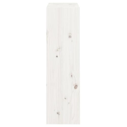 Bogreol/rumdeler 60x30x103,5 cm massivt fyrretræ hvid