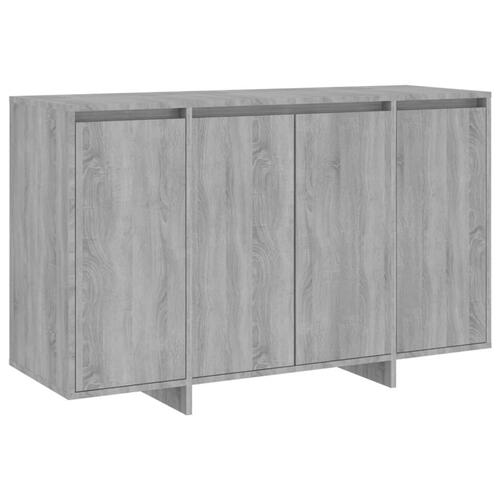 Skænk 120x41x75 cm konstrueret træ grå sonoma-eg