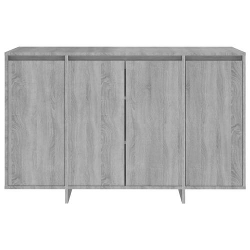 Skænk 120x41x75 cm konstrueret træ grå sonoma-eg