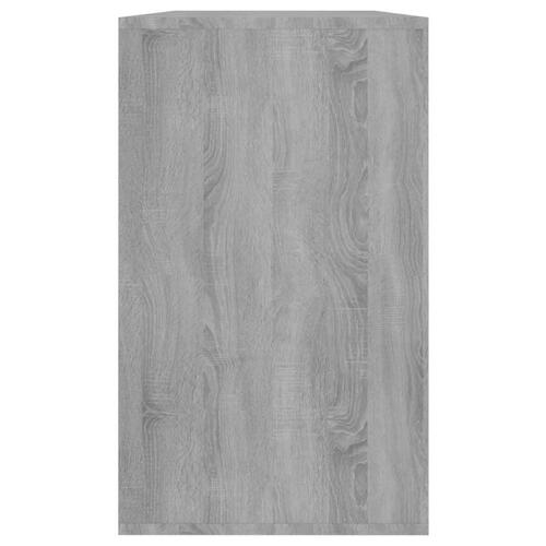 Skænk 120x41x75 cm konstrueret træ grå sonoma-eg