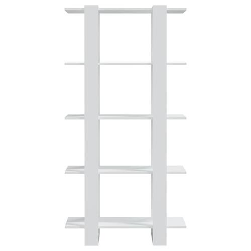 Bogreol/rumdeler 80x30x160 cm konstrueret træ hvid