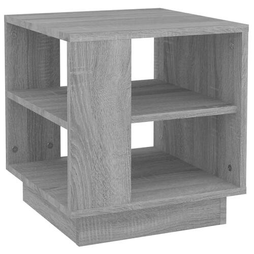 Sofabord 40x40x43 cm konstrueret træ grå sonoma-eg