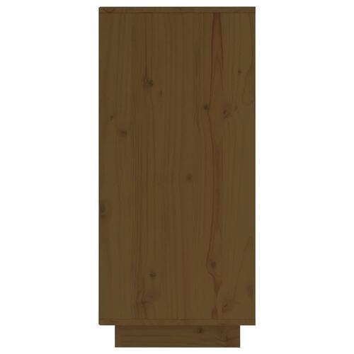 Skænk 60x34x75 cm massivt fyrretræ gyldenbrun