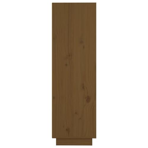 Skænk 37x34x110 cm massivt fyrretræ gyldenbrun