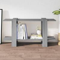 Bogreol 100x30x51 cm konstrueret træ grå sonoma-eg