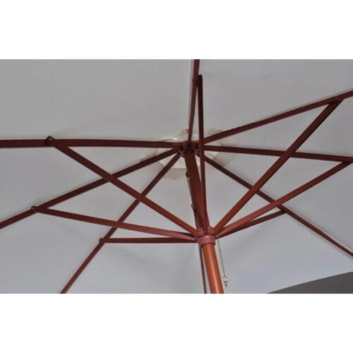 Parasol 300x258 cm sandfarvet