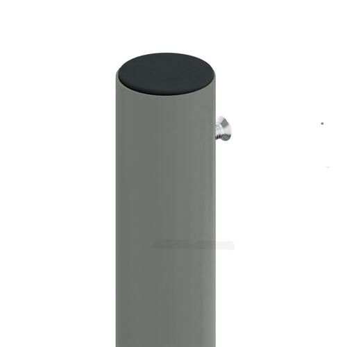 Sammenrullelig sidemarkise 180x600 cm sort