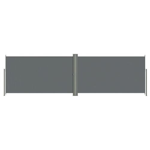 Sammenrullelig sidemarkise 180x600 cm antracitgrå