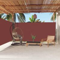 Sammenrullelig sidemarkise 180x600 cm brun