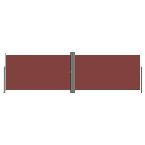 Sammenrullelig sidemarkise 180x600 cm brun