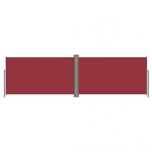 Sammenrullelig sidemarkise 180 × 600 cm - rød