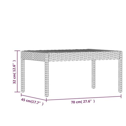Loungesæt til haven 6 dele med hynder polyrattan grå