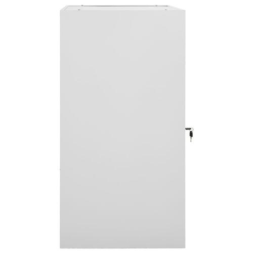Sadelskab 53x53x105 cm stål lysegrå