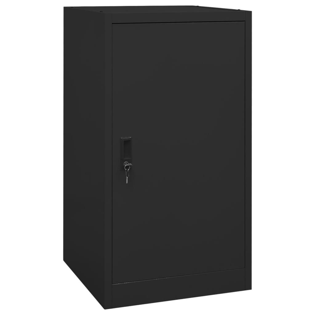 Sadelskab 53x53x105 cm stål sort