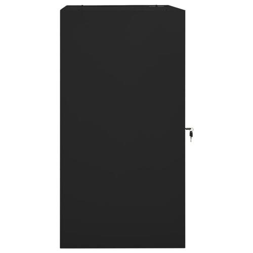 Sadelskab 53x53x105 cm stål sort