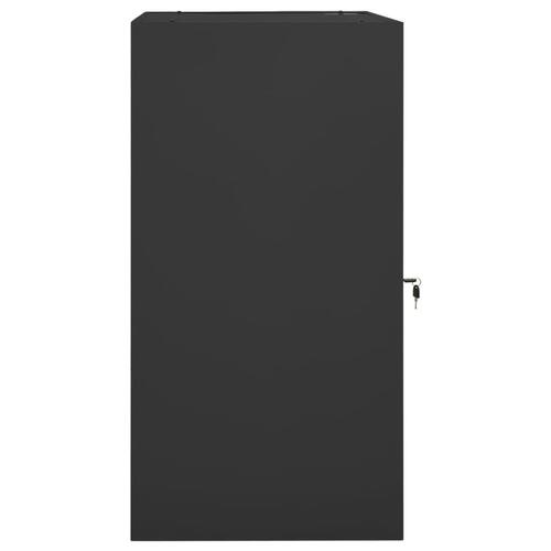 Sadelskab 53x53x105 cm stål antracitgrå