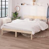 Sengeramme 135x190 cm massivt fyrretræ