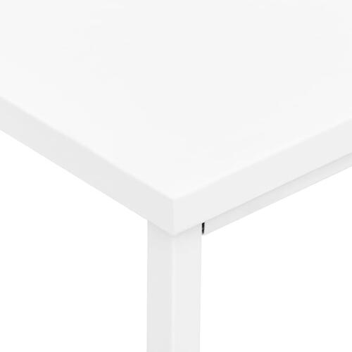 Industrielt skrivebord med skuffer 105x52x75 cm stål hvid