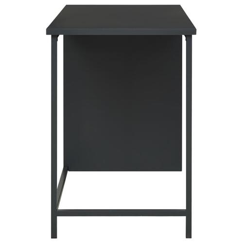 Industrielt skrivebord med skuffer 105x52x75cm stål antracitgrå