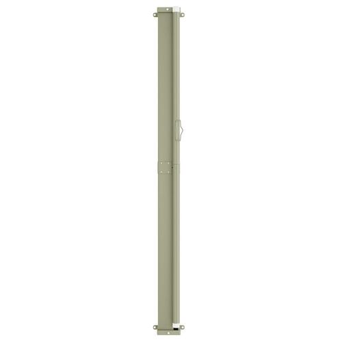 Sammenrullelig sidemarkise til terrassen 140 x 500 cm grå
