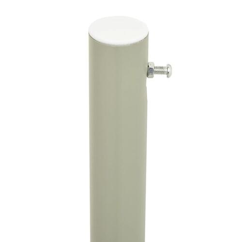 Sammenrullelig sidemarkise til terrassen 160x600 cm cremefarvet