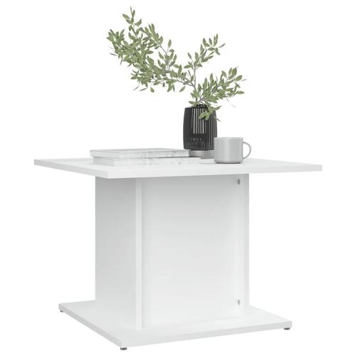 Sofabord 55,5x55,5x40 cm konstrueret træ hvid