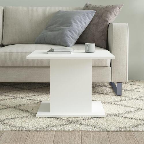 Sofabord 55,5x55,5x40 cm konstrueret træ hvid