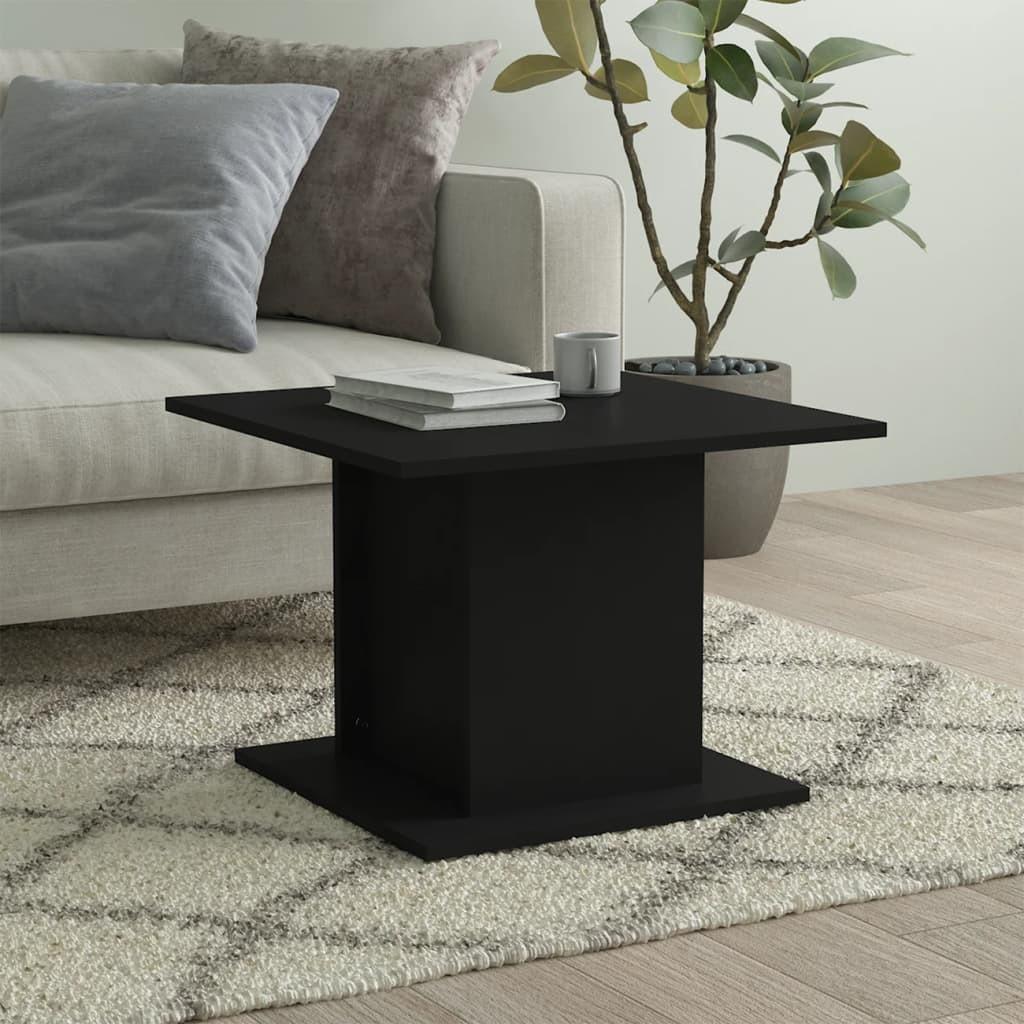 Sofabord 55,5x55,5x40 cm konstrueret træ sort