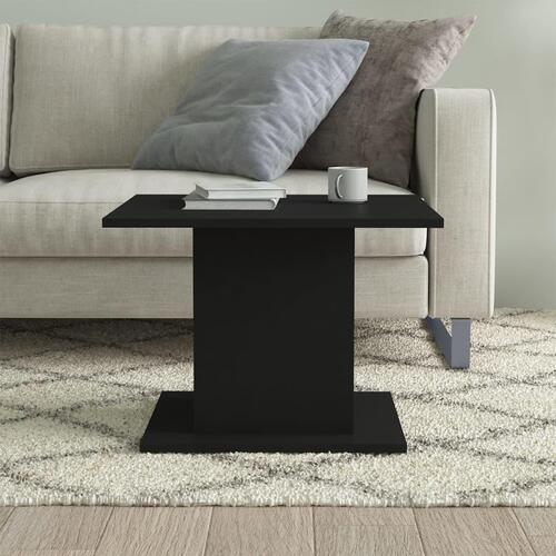 Sofabord 55,5x55,5x40 cm konstrueret træ sort