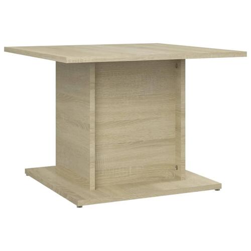 Sofabord 55,5x55,5x40 cm konstrueret træ sonoma-eg