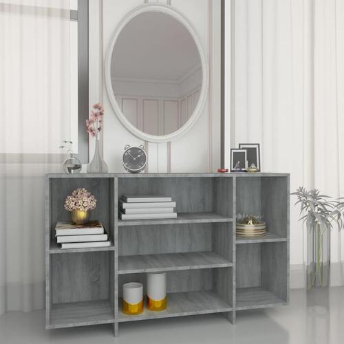 Skænk 120x30x75 cm konstrueret træ grå sonoma-eg