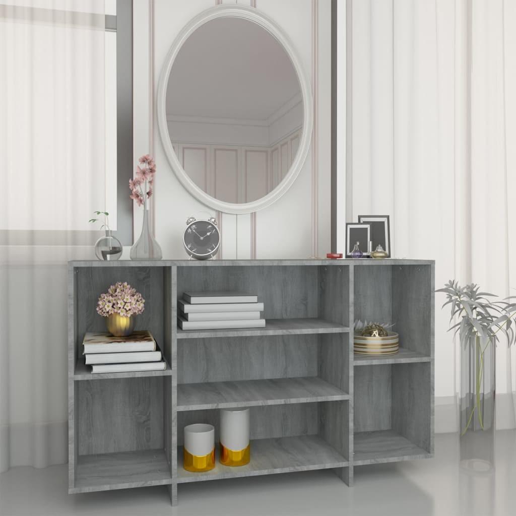 Skænk 120x30x75 cm konstrueret træ grå sonoma-eg