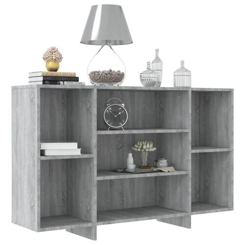 Skænk 120x30x75 cm konstrueret træ grå sonoma-eg