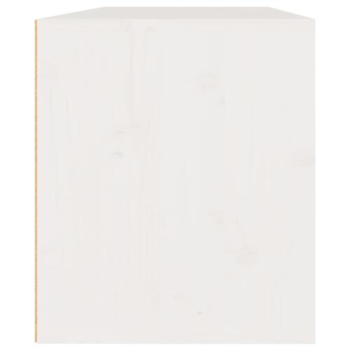 Vægskabe 2 stk. 45x30x35 cm massivt fyrretræ hvid
