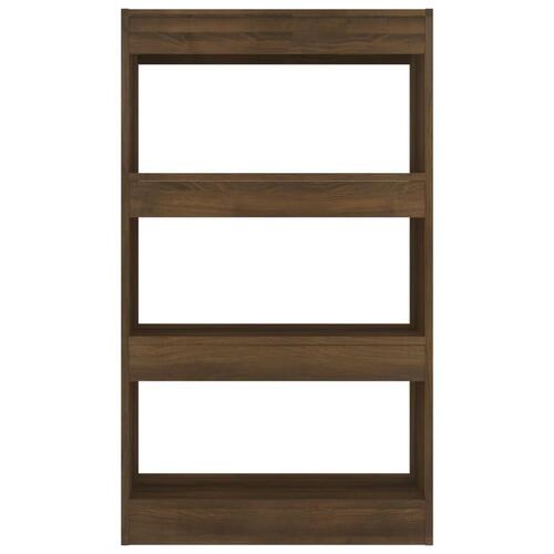 Bogreol/rumdeler 60x30x103 cm konstrueret træ brun eg