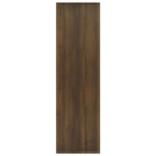 Bogreol/rumdeler 60x30x103 cm konstrueret træ brun eg