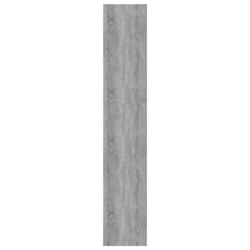 Bogreol/rumdeler 60x30x166 cm konstrueret træ grå sonoma-eg