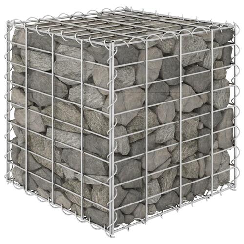Gabion-plantekasse 40x40x40 cm kubeformet stål