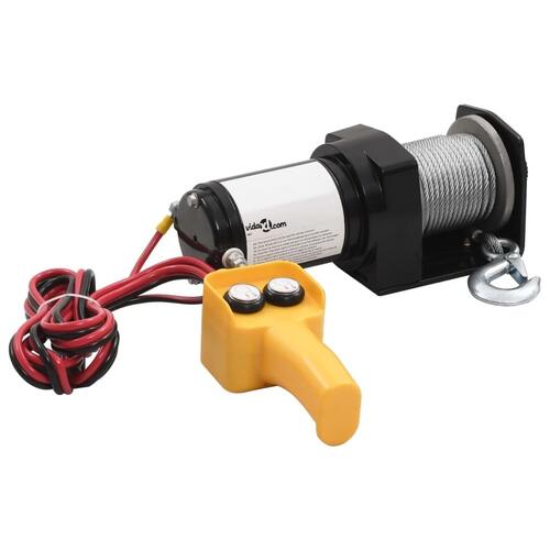 210229 12V Electric Winch 907 KG Tråd fjernbetjening