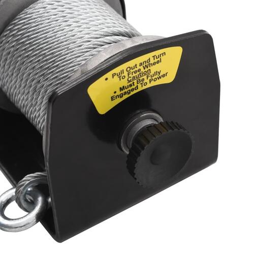 210229 12V Electric Winch 907 KG Tråd fjernbetjening