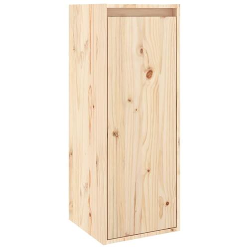 Vægskabe 2 stk. 30x30x80 cm massivt fyrretræ