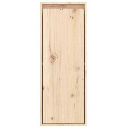 Vægskabe 2 stk. 30x30x80 cm massivt fyrretræ