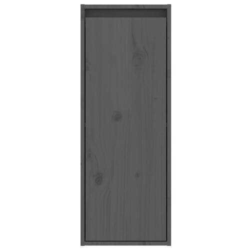 Vægskab 30x30x80 cm massivt fyrretræ grå
