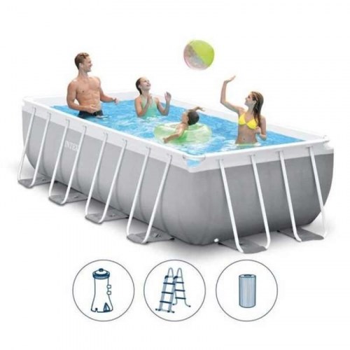 Fritstående pool Intex Prism Frame 400 × 200 × 100 cm (26788NP)