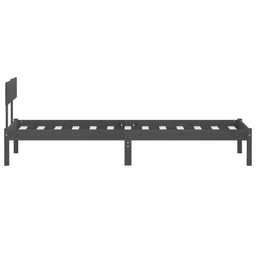 Sengeramme 100x200 cm massivt fyrretræ grå